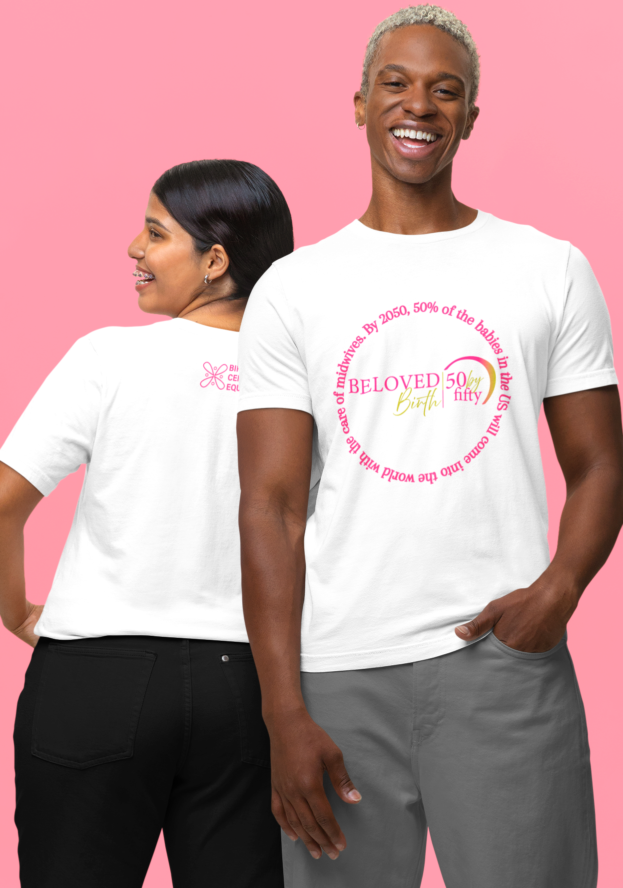 50 by 50 PINK Medallion Unisex Tee