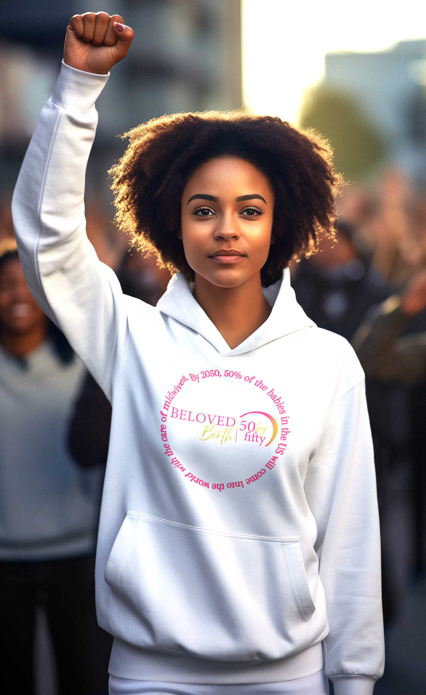 50 by 50 PINK Unisex Medallion Hoodie