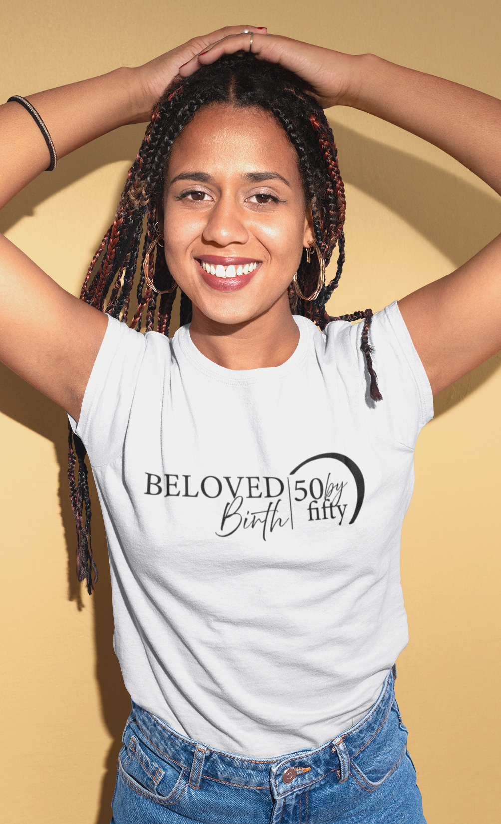 50 by 50 Black/White Short-Sleeve Unisex T-Shirt