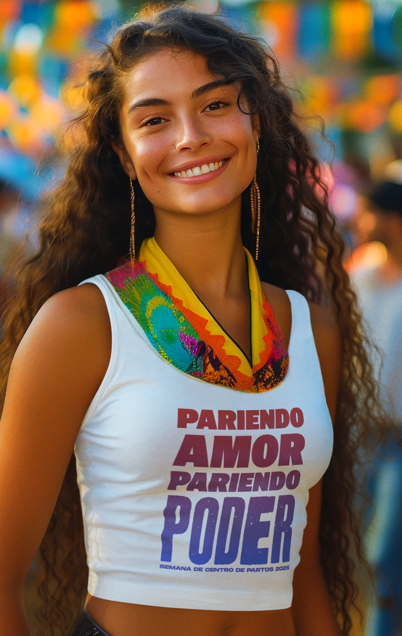 Camiseta de tirantes unisex para la Semana de los Centros de Nacimiento