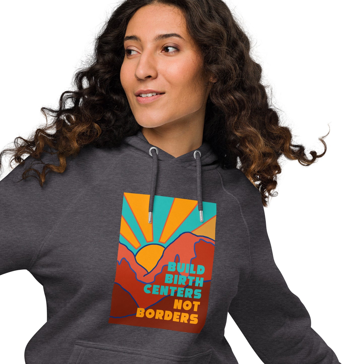 Build Birth Centers Not Borders Raglan Hoodie