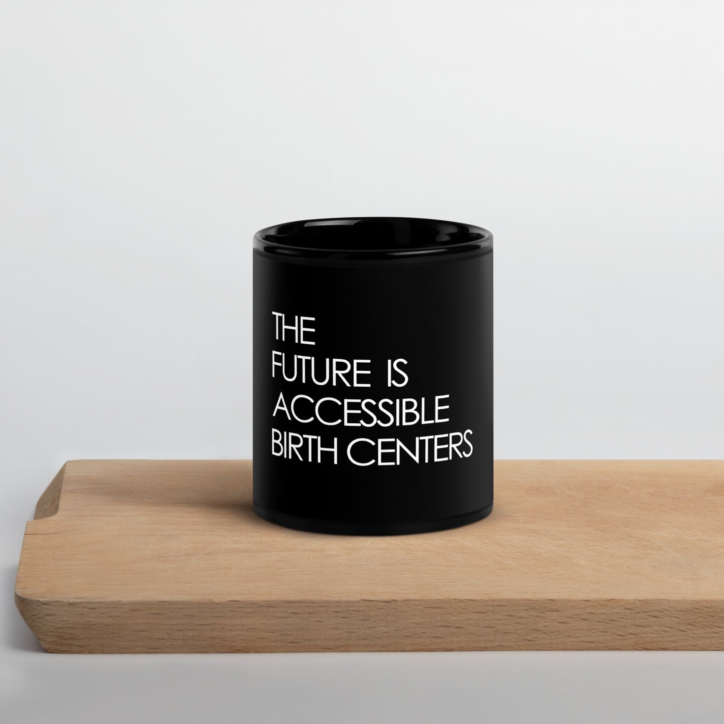 The FUTURE IS...Black Glossy Mug