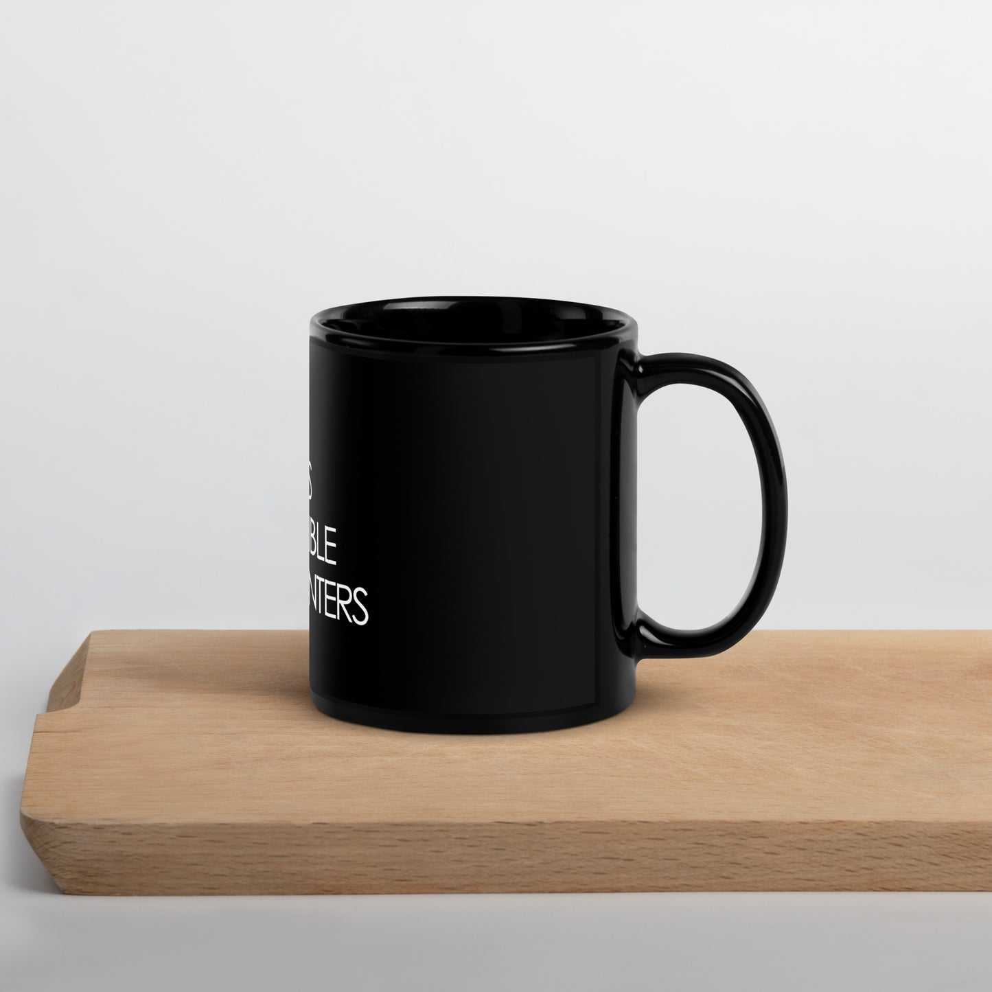 The FUTURE IS...Black Glossy Mug