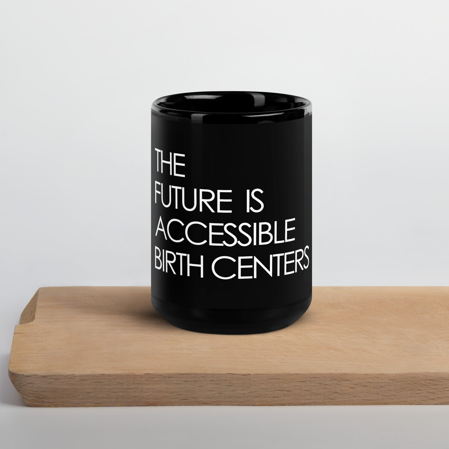 The FUTURE IS...Black Glossy Mug