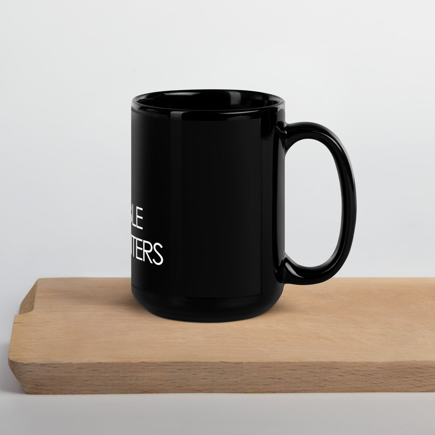 The FUTURE IS...Black Glossy Mug